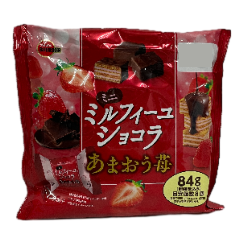北日本草莓可可味方塊威化餅