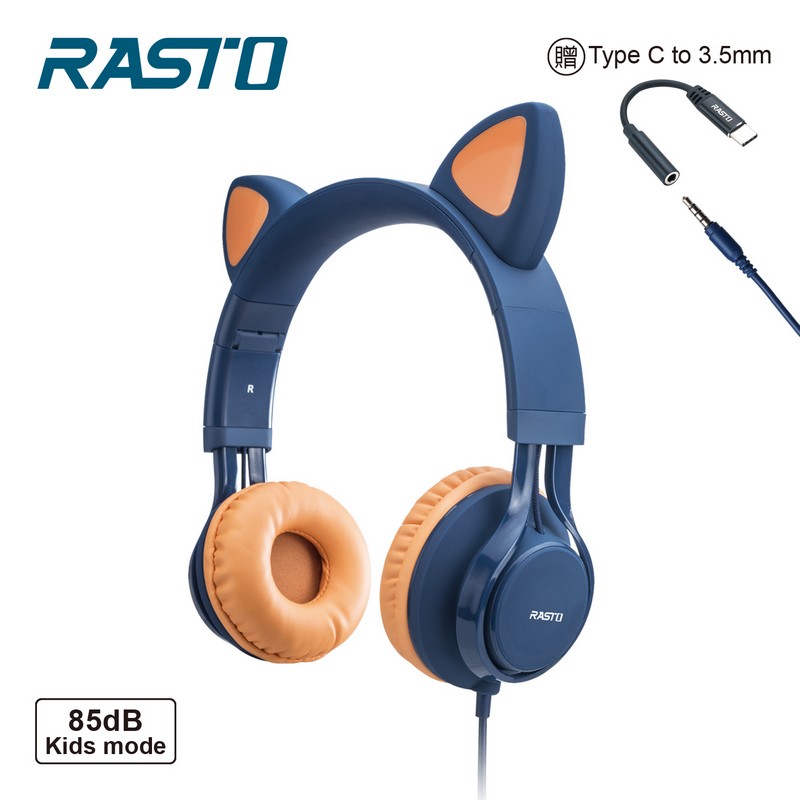 RASTO RS55 萌貓頭戴式兒童耳機