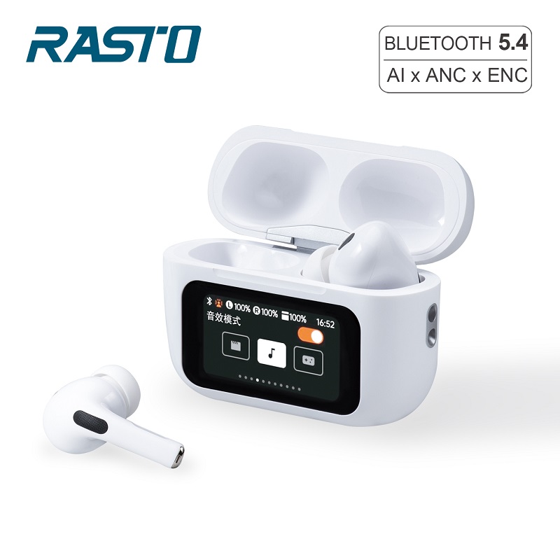 RASTO RS70觸控螢幕ANC+ENC藍牙耳機