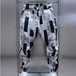 Printing 男士 寬鬆 休閒 長褲