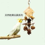 鸚鵡用品天然繽紛果子啃咬玩具鳥籠配件安全綠色健康磨嘴