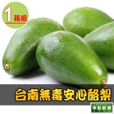 享吃鮮果 台南無毒安心酪梨1箱(4斤±10%/約3-6顆/箱