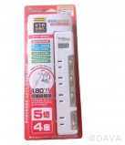 【校友會商城】-【PU2546 保護傘5切4座2P延長線9尺積分+現金只要331元】