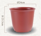 【校友會商城】-【932821 8吋素陶盆-白積分+現金只要62元】