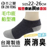 【校友會商城】-【956218 160消臭毛巾底船襪 灰積分+現金只要32元】