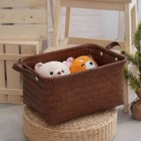 美式收纳筐脏衣服篮家用仿藤编织玩具洗衣桶零食收纳盒脏衣篓手工 美式收纳筐脏衣服篮家用仿藤编织玩具洗衣桶零食收纳盒脏衣篓手工