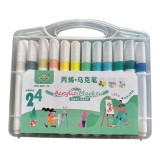 【校友會商城】-【98884 24色三角丙烯馬克筆積分+現金只要100元】