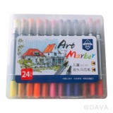 【校友會商城】-【24色191雙頭三角馬克彩筆積分+現金只要142元】