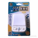 【校友會商城】-【MP91712 紅外線調光感應燈黃光積分+現金只要294元】
