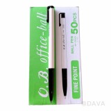 【校友會商城】-【901289 黑50入O.B 0.7原子筆#100積分+現金只要409元】