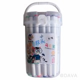 【校友會商城】-【97076 方筒繪畫家雙頭馬克筆36色積分+現金只要189元】