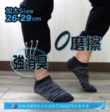 【校友會商城】-【961467 2171無痕消臭男船襪條紋積分+現金只要54元】