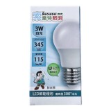 【校友會商城】-【210821 索LED3W球燈泡-白光積分+現金只要58元】