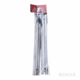 【校友會商城】-【062727 白色拉鍊2入(23cm)積分+現金只要12元】
