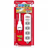 【校友會商城】-【PU214615A護傘1切4座2P延長線6尺積分+現金只要210元】
