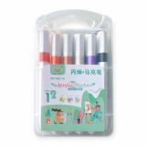 【校友會商城】-【98882 12色88812三角丙烯馬克筆積分+現金只要52元】