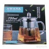 【校友會商城】-【GT750艾薇兒玻璃耐熱泡茶壺750ML積分+現金只要210元】