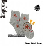 【校友會商城】-【650342 0345韓版女棉襪愛心熊積分+現金只要39元】