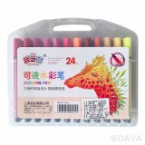 【校友會商城】-【96546 24色6824粗三角水洗彩筆積分+現金只要94元】