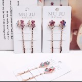 【校友會商城】-【C40179 2入彩鑽一字夾積分+現金只要26元】