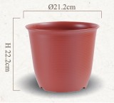【校友會商城】-【933385 7寸素陶盆-咖積分+現金只要50元】