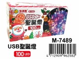 【校友會商城】-【M7489 100LEDUSB聖誕燈-積分+現金只要173元】