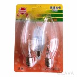 【校友會商城】-【260172 2入E12小尖40W燈泡積分+現金只要27元】