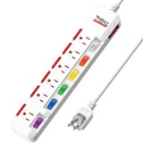 【校友會商城】-【PU3763 保護傘7切6座3P延長線9尺積分+現金只要472元】