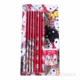 【校友會商城】-【213996 KITTY卡式文具組積分+現金只要55元】