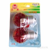 【校友會商城】-【260097 2入圓形5W(紅)燈泡積分+現金只要27元】