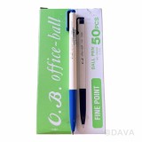 【校友會商城】-【901272 藍50入O.B 0.7原子筆#100積分+現金只要409元】